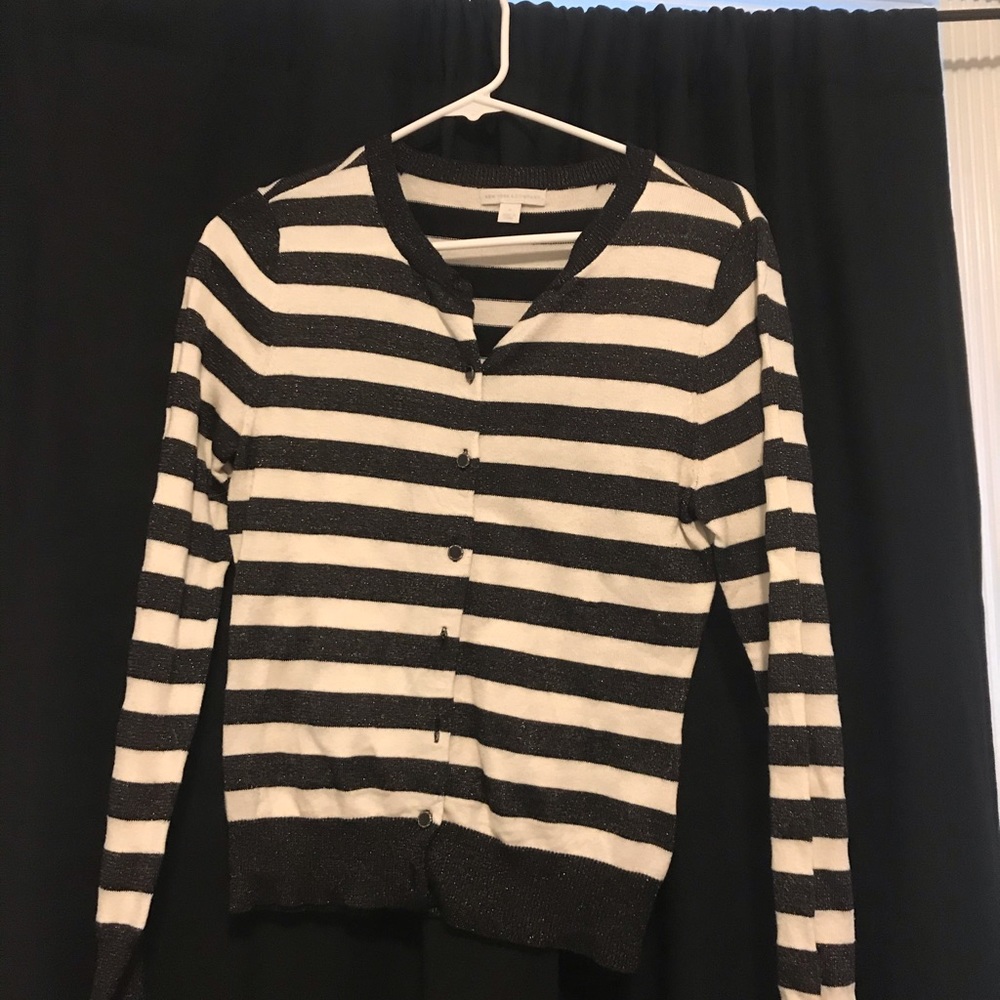 Black and white stripped cardigan